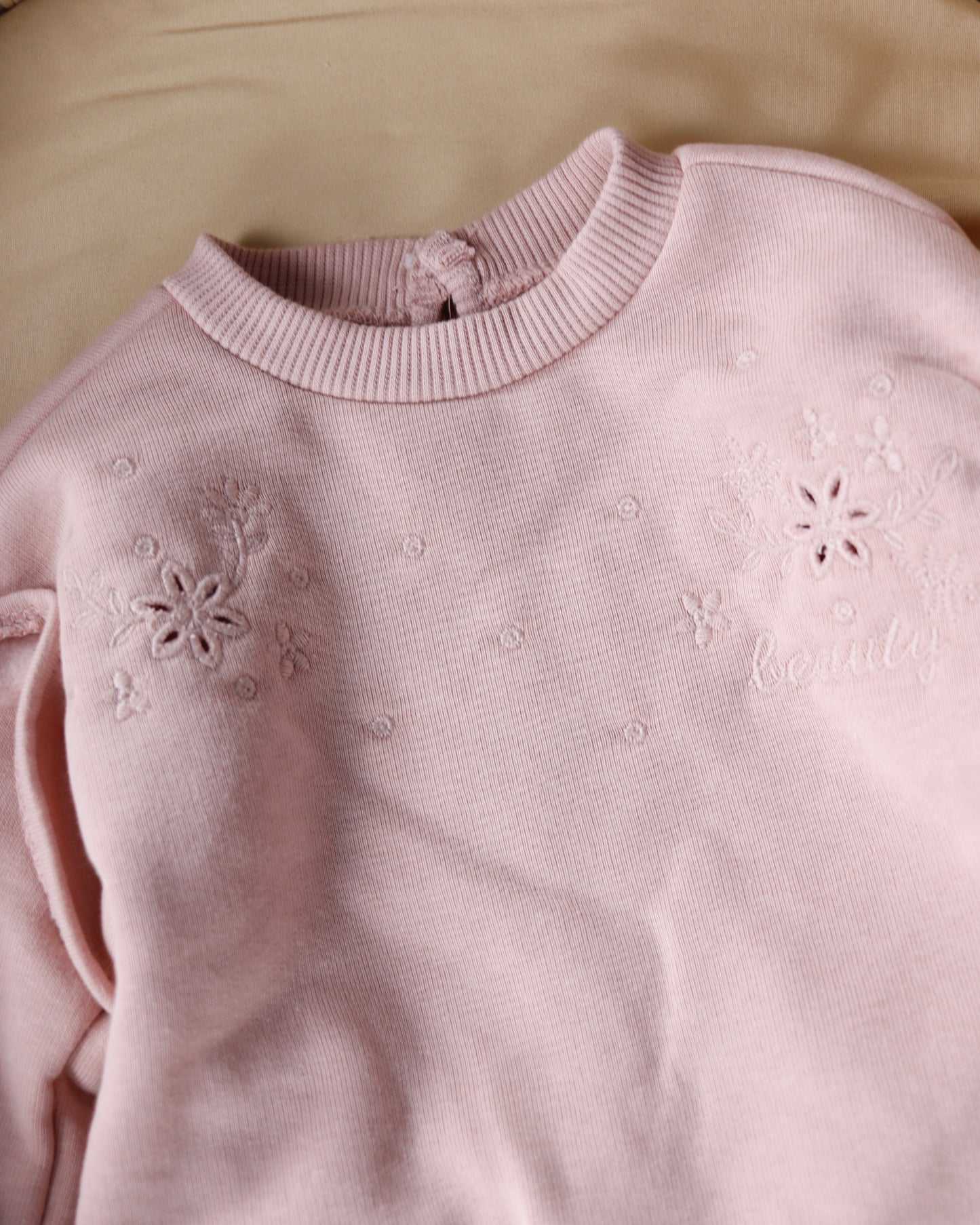 طقم بيبي قطن مبطن - لون سومو