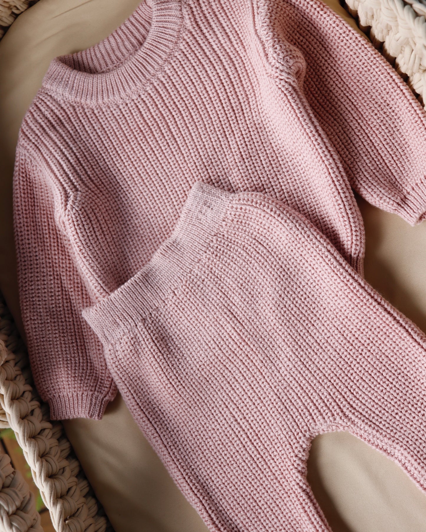 طقم بيبي تريكو قطعتين🧵٦-٢٤ شهر