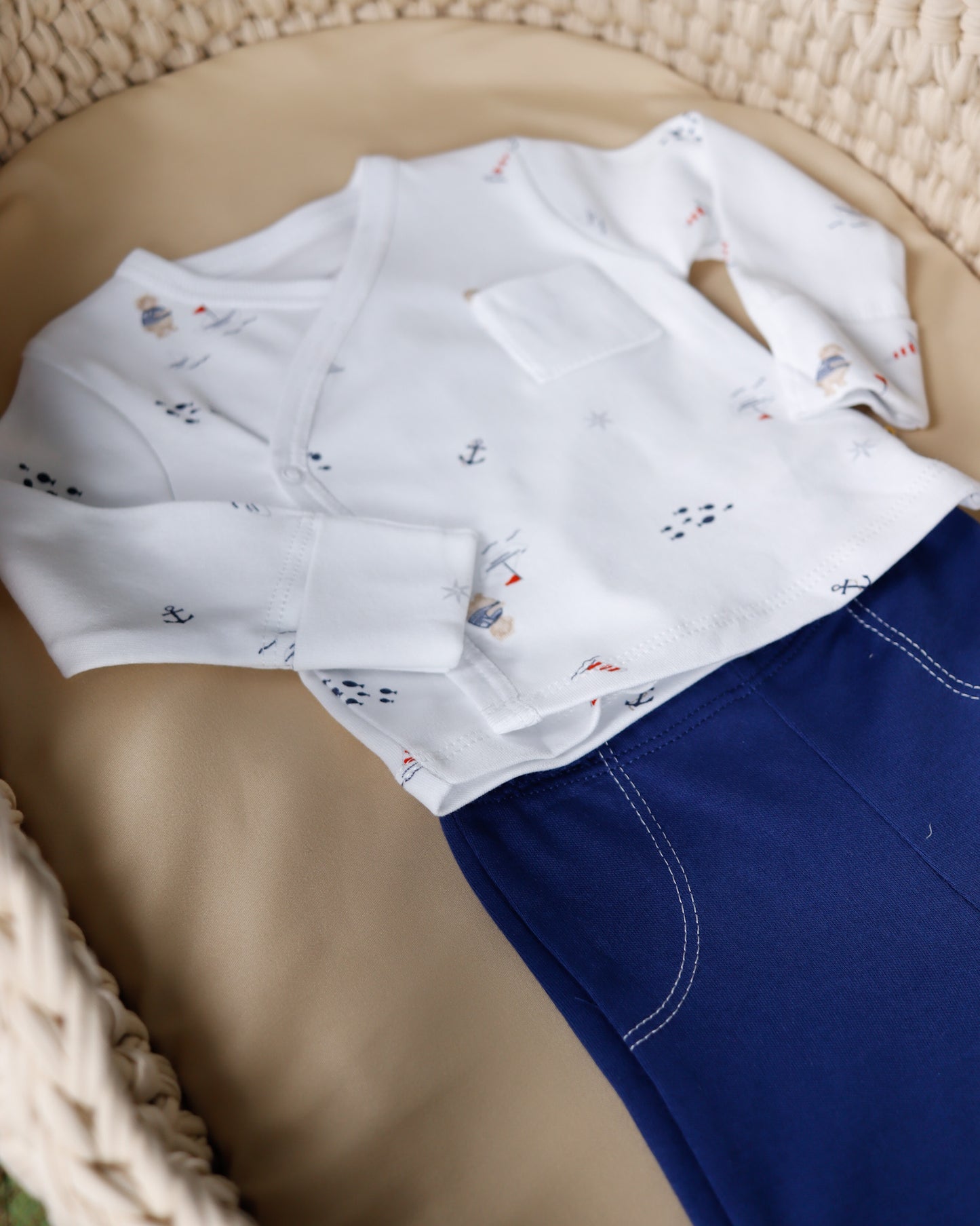 طقم بيبي قطن ١٠٠٪⚓️⛴️