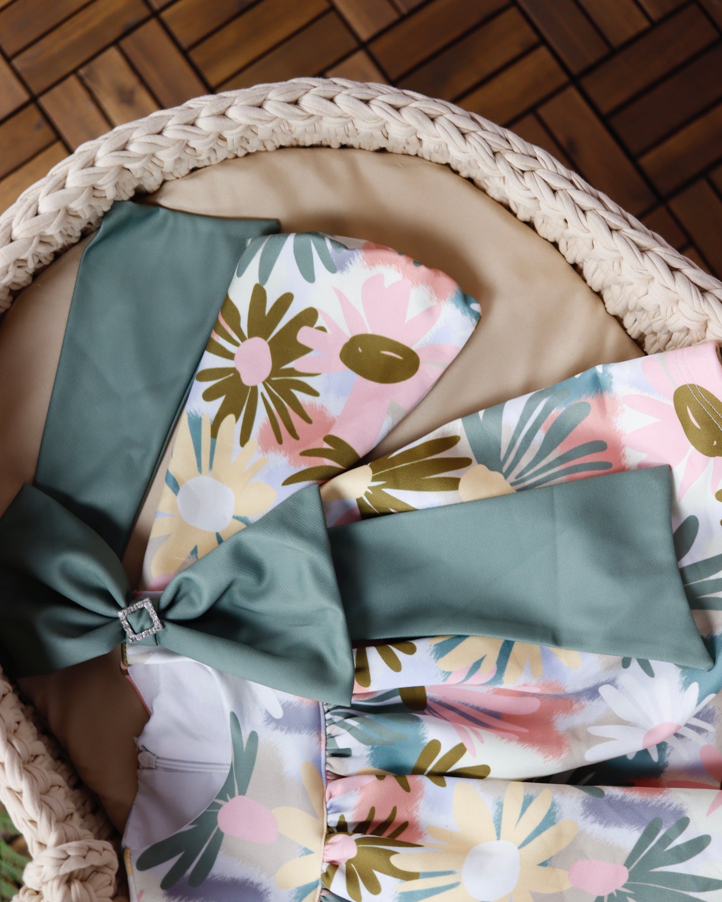 فستان بناتي 💚٦-٣٦ شهر