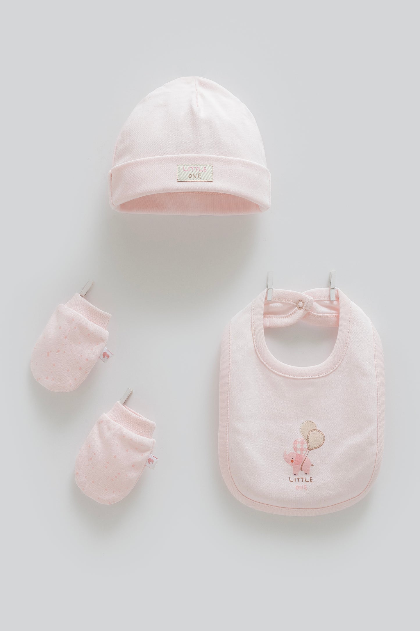 طقم طاقية ٣ قطع قطن ١٠٠٪ 🧸