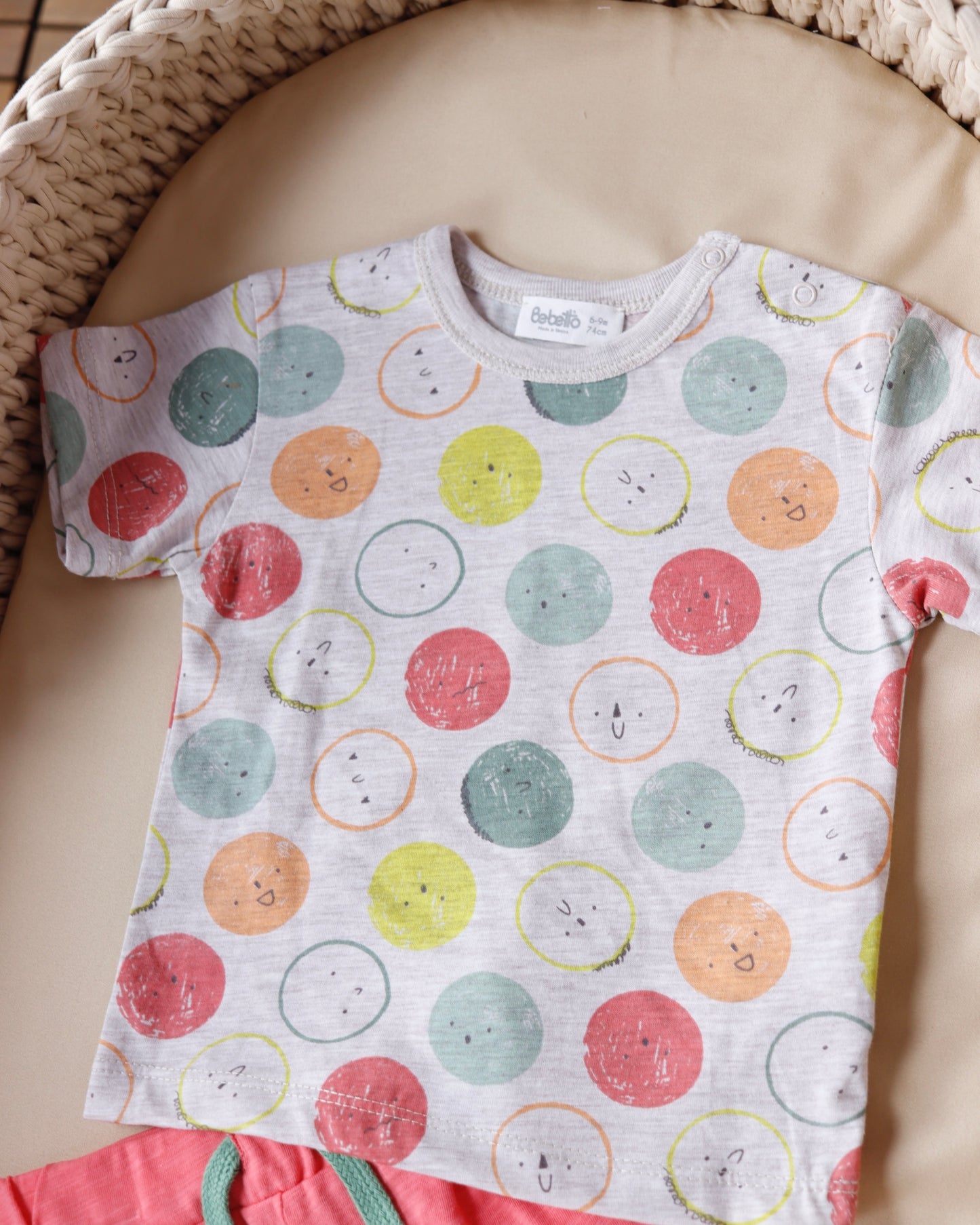 طقم بيبي سعيد قطعتين 😊