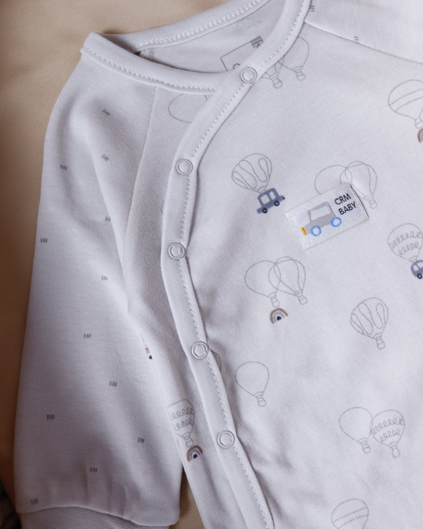 طقم أفرهول مع طاقية قطن ١٠٠٪🪡رمادي