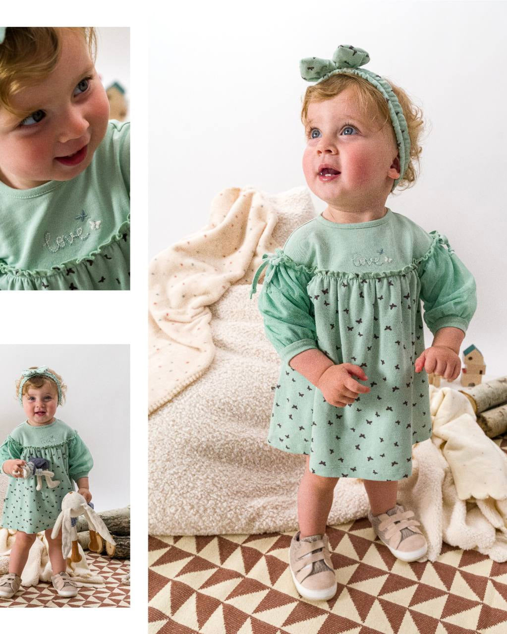  فستان بيبي مع بندانة