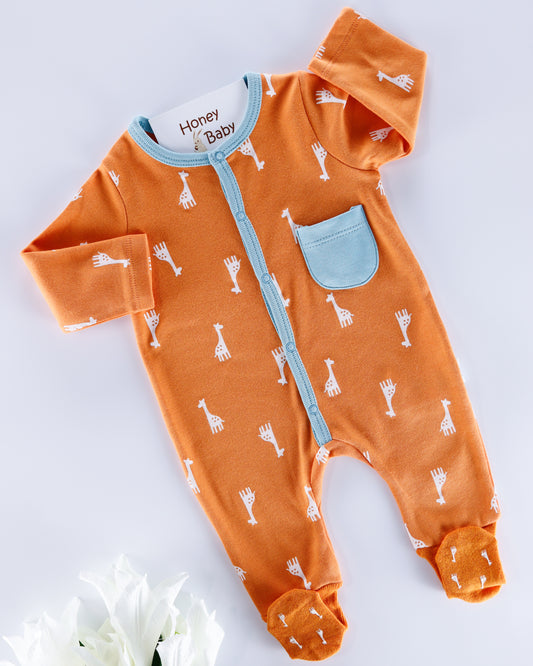 Baby jumpsuit-Orange