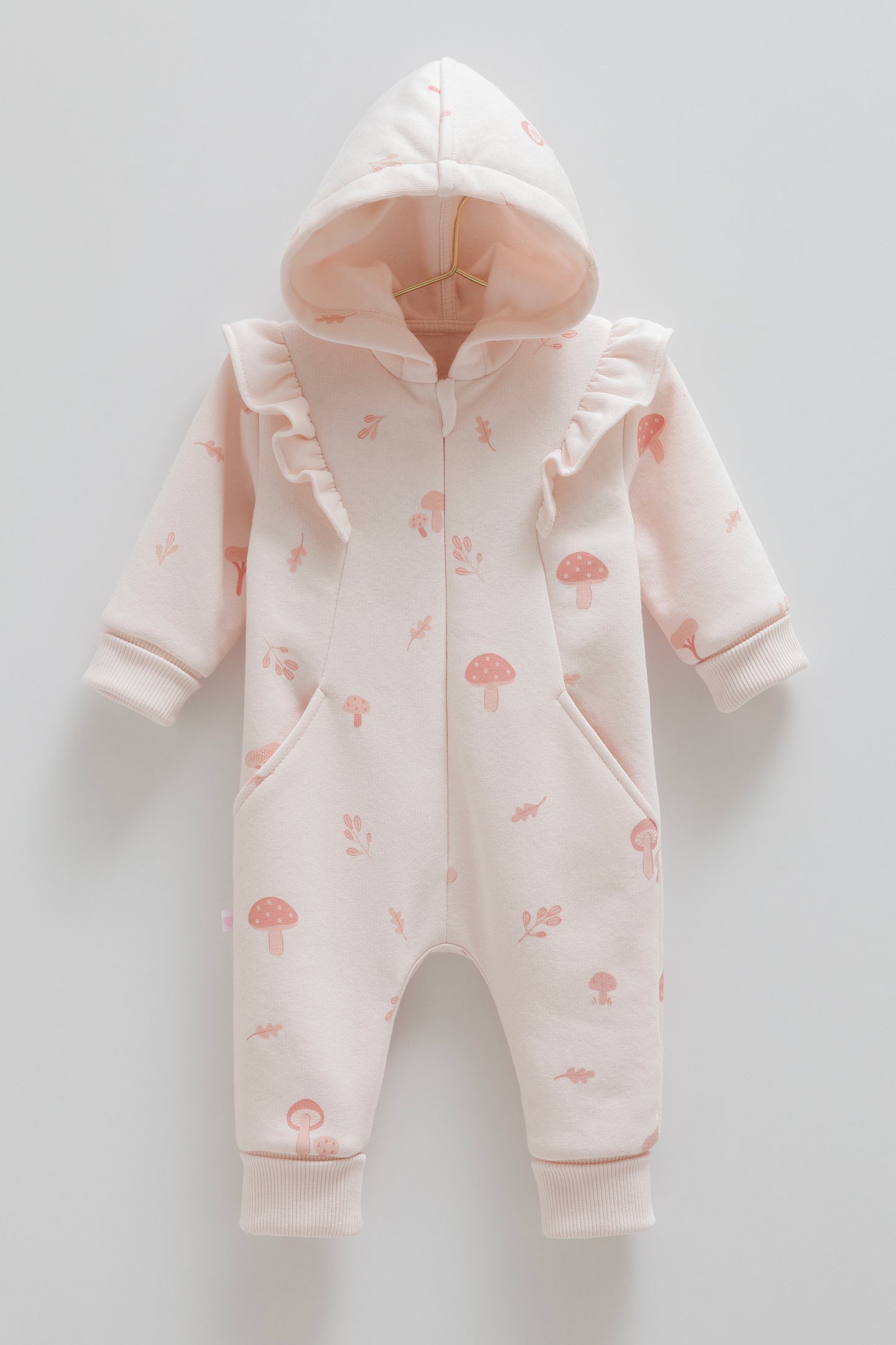 أفرهول قطن مبطن ١-١٢ شهر🍄زهري