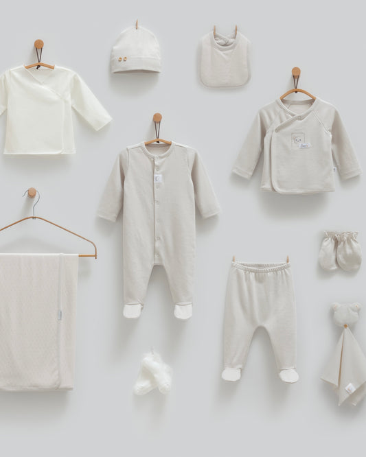 طقم حديث ولادة ١٠ قطع🪡قطن طبيعي ١٠٠٪‏