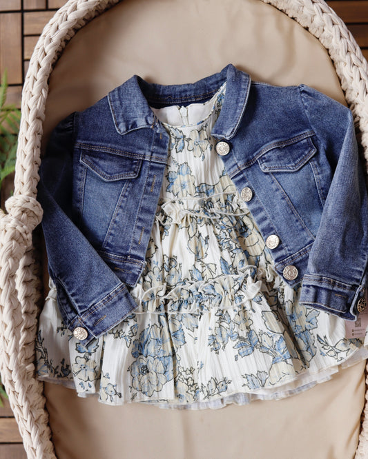 فستان قطعتين ١-٥ سنوات