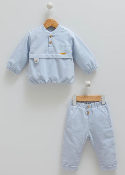 طقم بيبي قطن  ١٠٠٪‏