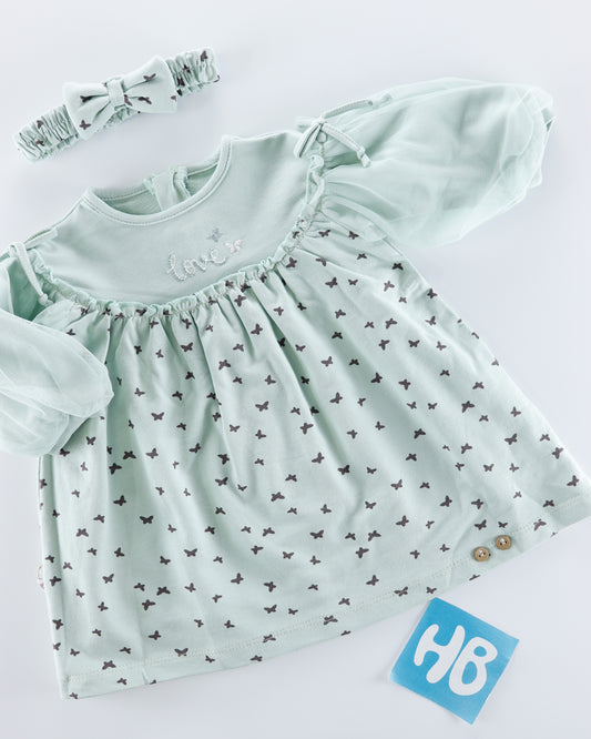 ⁨⁨⁨⁨⁨⁨ فستان بيبي مع بندانة