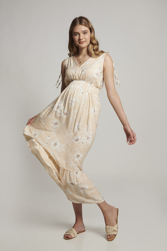 Amanda Maternity Dress - Cream